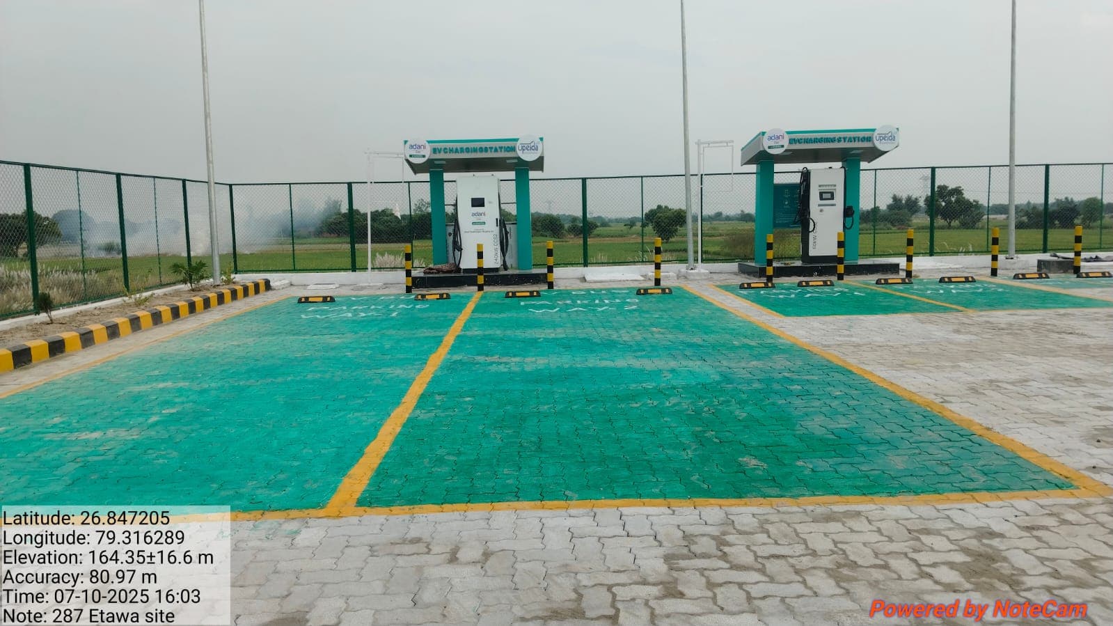 Dual charging units at Etawa site